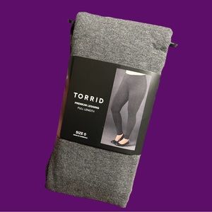 Torrid full length grey leggings 0